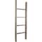 Ekena Millwork 19"W x 60"H x 3 1/2"D Vintage Farmhouse 4 Rung Ladder, Barnwood Decor Collection, Reclaimed Grey DECR019X060X04LDRGY - alternate 1